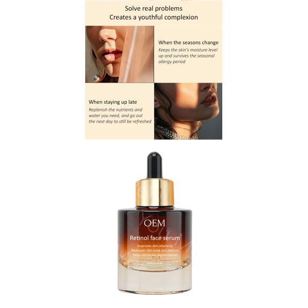 Sérum Visage Rétinol Bio Hydratant en Profondeur Pour Peau Sensible 30ml