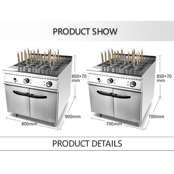 16 Basket 60Hz 18kw Stainless Steel Cooking Equipment
