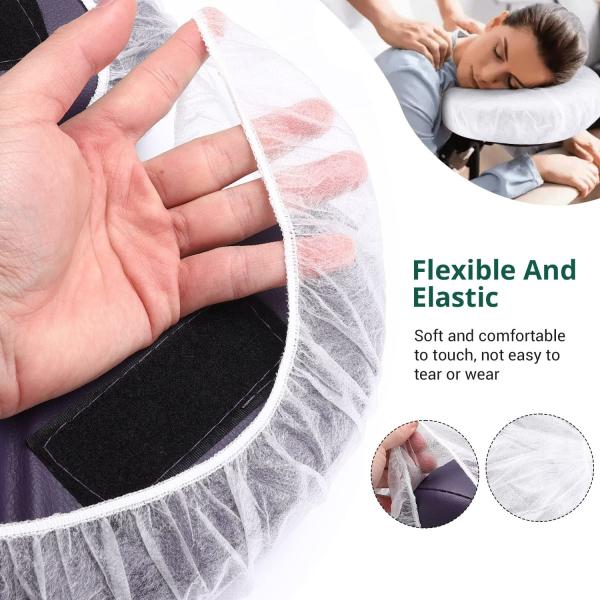 Disposable Face Cradle Covers, Non-Woven U-Shaped Massage Pillow Covers, Fitted Face Pillow Cushion, Non-Sticking