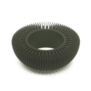6063 Алюминиевый терморегулятор Cob Led Heat Sink OEM ODM Сливочный алюминиевый терморегулятор