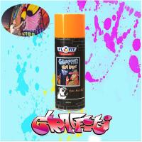 Peinture de jet fluorescente de graffiti d'aérosol 400ml à haute brillance pour la peinture de mur