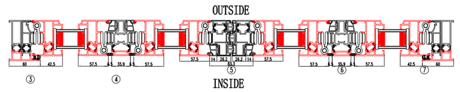 Heat Insulation Multi Panel Folding Door Wind Proof For Outdoor Living Spaces
