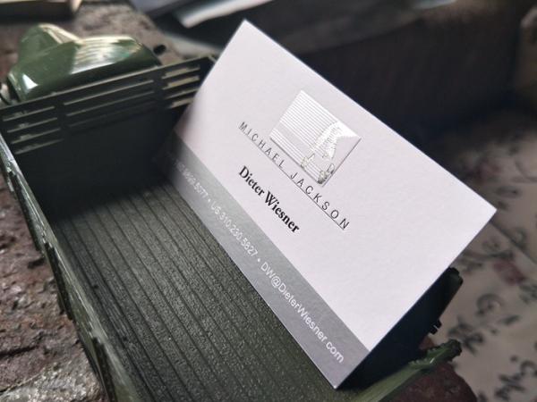 Silver Foil Stamped Letterpress Foil Business Cards With Embossed Logo