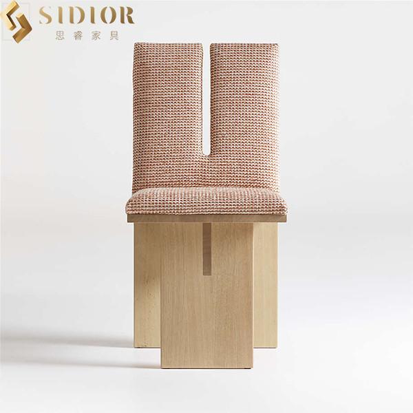 ODM Modern Solid Wood Dining Room Chairs High Back 91cm Height