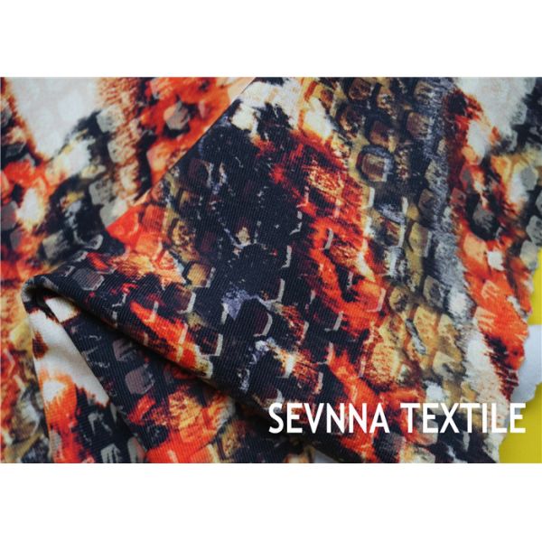 Влажным сделанная по образцу печатанием ткань полиэстера, ткань Джерси полиэстер