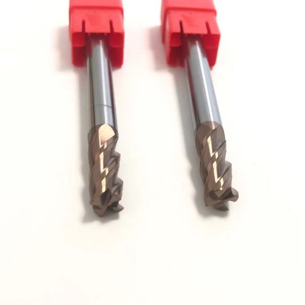 Tungsten Carbide 4 Flute 6mm Solid End Mills For Steel Hardened Steel