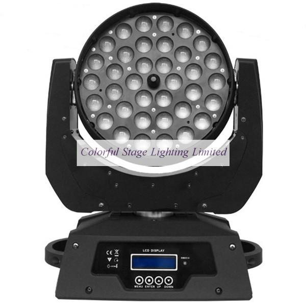 High quality CE RoHs 36 x 10W RGBW Zoom LED Moving Head Wash Light