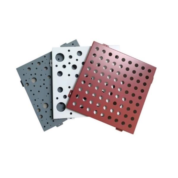 Waterproof Aluminium Perforated Panel Metal Curtain Wall Round Hole
