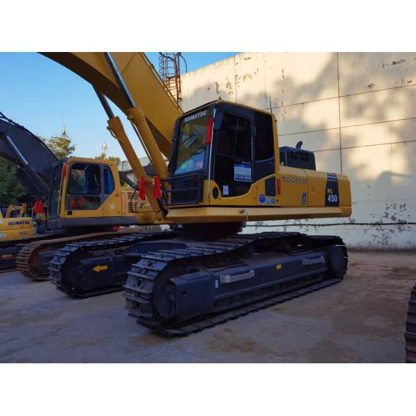 Used Excavator 45ton Low Working Hours Spain Showroom Video Inspection 257KW Yellow Komatsu 2700hrs