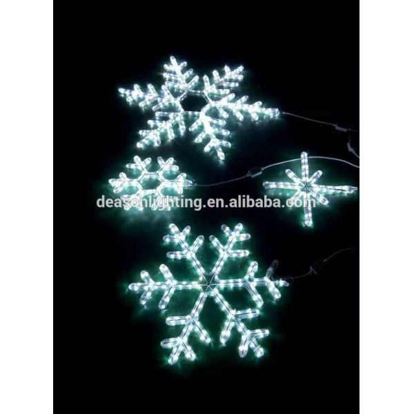 Tree christmas decoration light LED white snowflake light for outdoor christmas decoration