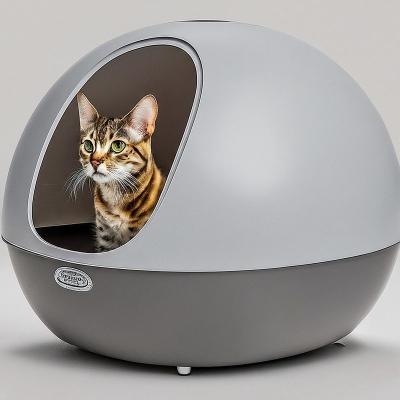 Small Space Cat Litter Box Lightweight Portability Stylish Design