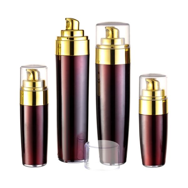 15ml 30ml Cosmetic Airless Bottle 60ml 90ml Round Airtight Pump Bottle