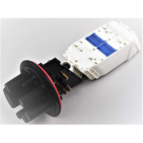 Закрытие соединения оптического волокна купола доказательства воды, коробка волокна 6 портов оптически соединяя