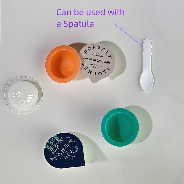 Vaso de gelatina hemisférico de PP de 10 ml para cosméticos personalizable