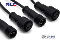 Alambre rápido eléctrico impermeable de 2 conectores del Pin IP67 para atar con alambre el conector del enchufe