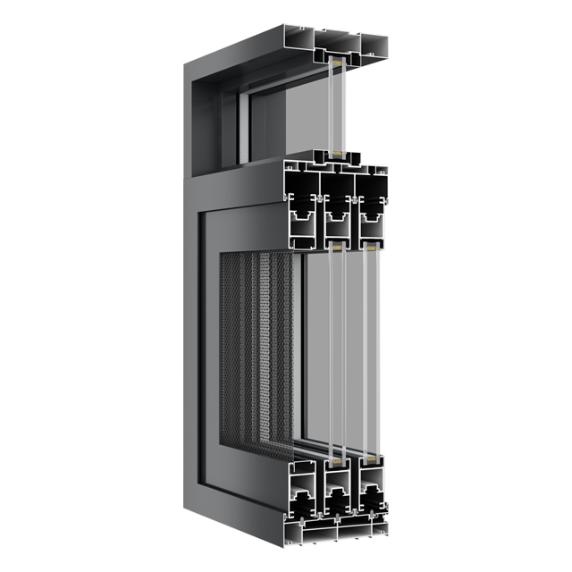 Security Sound Insulation Aluminium Frame Sliding Window For Apartment Hotel Exteriors