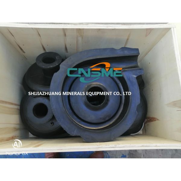 High Efficiency Rubber Impellers And Rubber Liners For 3 / 2 C R Rubber Lined Slurry Pumps