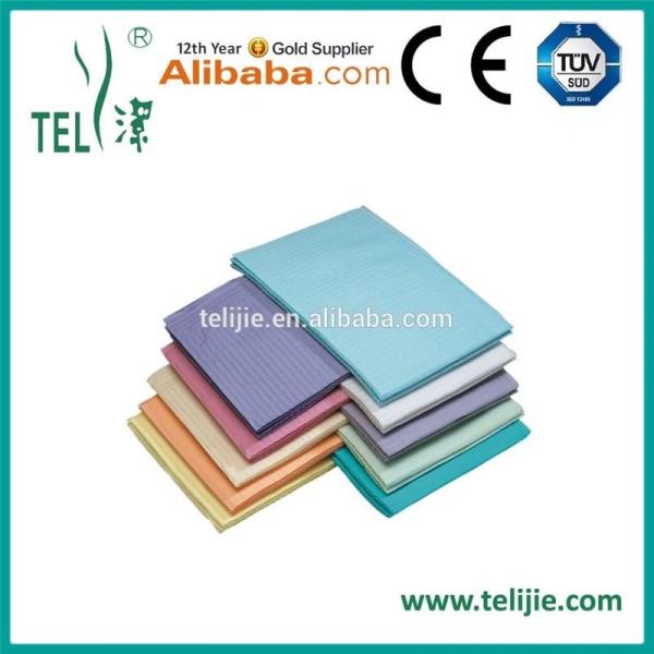 PE Film Laminated Disposable Adult Bib Dental Waterproof