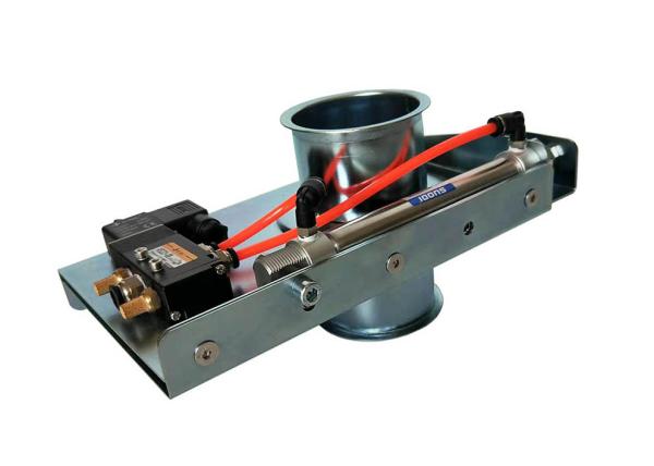 Pneumatic Duct Zone Dampers All Galvanized Blast Gates For Ventilation Fittings