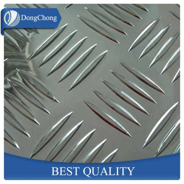 High Strength 5 Bars Diamond Aluminum Sheet 0.4mm - 20mm Thickness SGS Certification