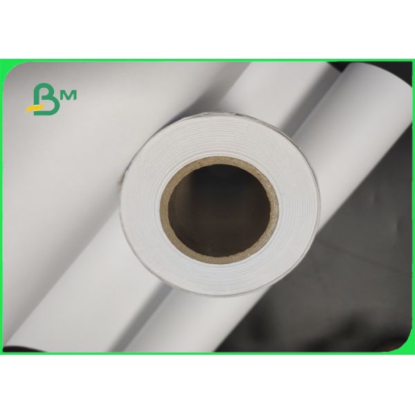 Wood Pulp 914 * 50m CAD Plotter Paper Roll For Inkjet Printing Waterproof