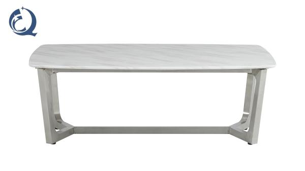 Marble 20mm White Granite Top Coffee Table Retangular Shape Home Furniture