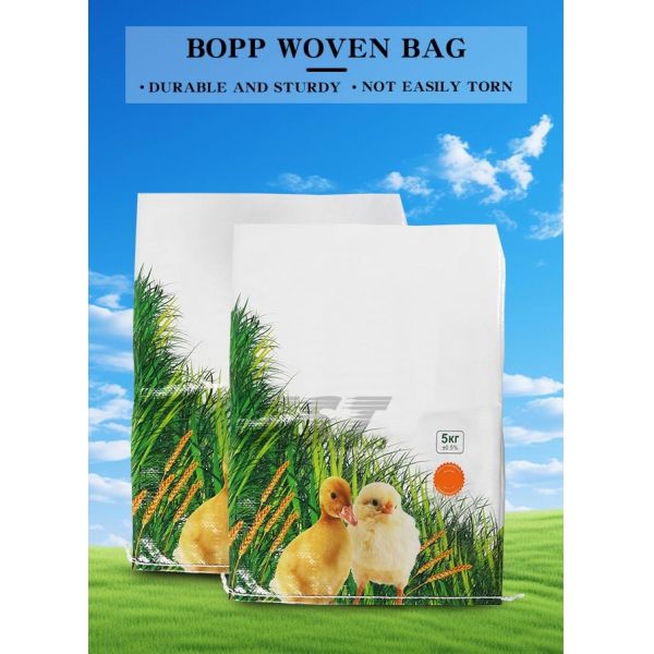 5kg 10kg 50kg Colorful Printed BOPP Bags For Fertilizer Pet Food Rice Seed Feed
