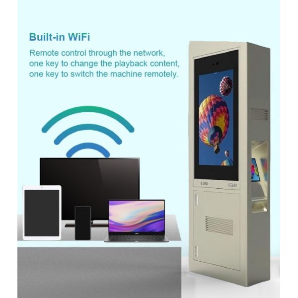 55 inch real-time monitoring outdoor lcd signage suitable for commercial districts