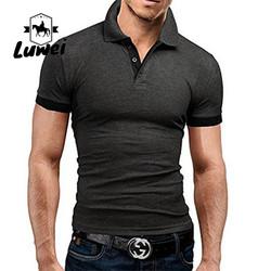 Camisetas de polo de algodão de grande porte de verão Manga curta com logotipo bordado