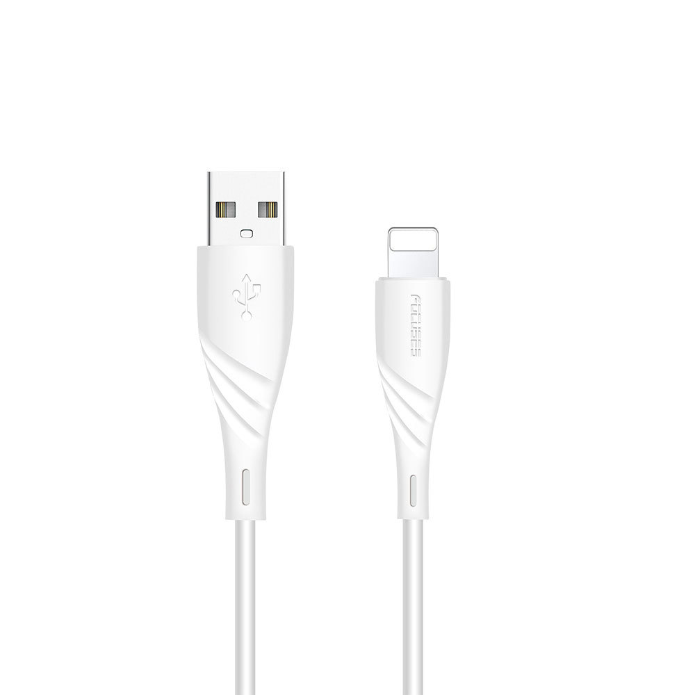 USB A to Lightning Cable Fast Charging 2.4A | PVC Lightning Data Cord 480Mbps