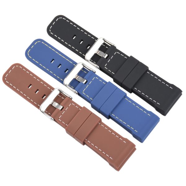 Ремешки для часов анти- людей пота резиновые, ремешки для часов силикона 24mm