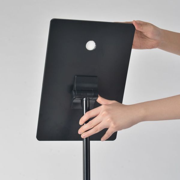 5.2kg Adjustable Sign Stand 1210x280mm Stainless Steel Pipe