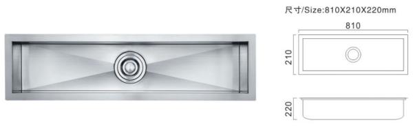 Single Bowl Washing Up Bowl Multi Tasking 50cm 60cm 80cm Stainless Utility Sink