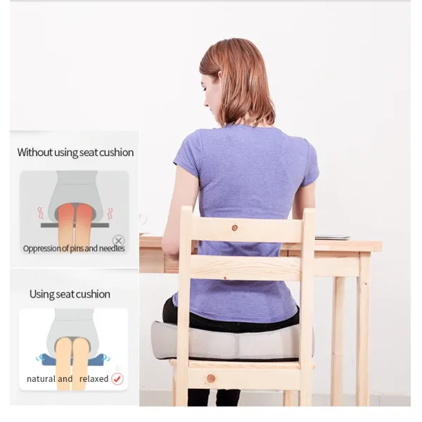 Ergonomic Car Seat Cushion with Memory Foam Filling Comfortable and 3D Mesh Design