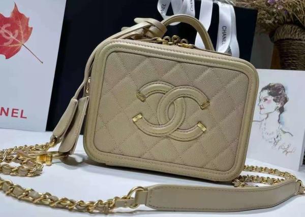 Caviar Skin Womens Luxury Handbag , 17cm Cowhide Shoulder Bag