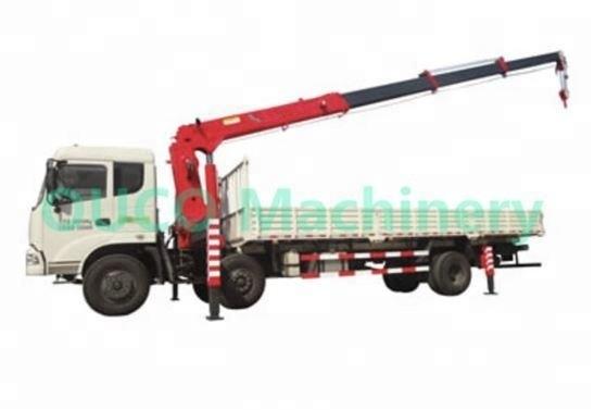Semi Knuckle Telescopic Boom Truck Mounted Boom Crane With Steel Structure