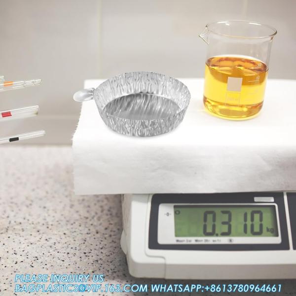 Aluminum Weighing Boats Liquid Mixing Foil Trays Aluminum Weighing Pan Foil Reusable Chemistry Weighing Pan for Lab
