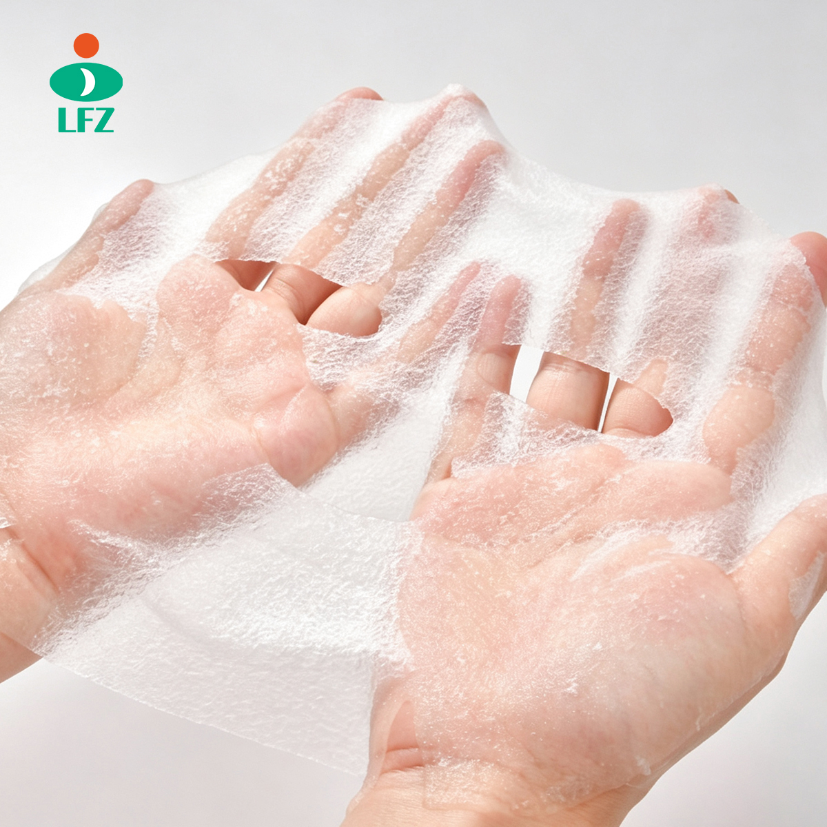 Lyocell DIY White Color Organic Dry Facial Mask Sheet Material Made of Lyocell Fiber for Skin Care and Whitening