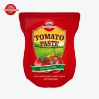 340g Saquete de pasta de tomate em pé atende às normas ISO HACCP e BRC para conformidade com os preços de fábrica