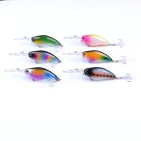 6 couleurs 11cm/18g 4# Crochets 3D Les yeux laser appât 0.30m-1.5M Manche flottante appât de pêche