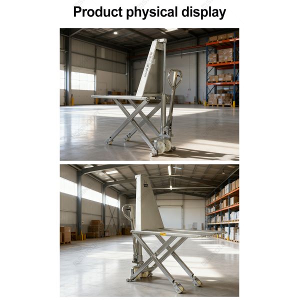 Sinolift HLT15S-I 304 Stainless Steel High Lift Pallet Truck for Warehouses, Logistics & Medical Facilities