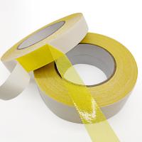 Double bande dégrossie de tapis résistante pour des petits tapis, bande de pince de couverture de planchers de tuiles avec l'adhésif jaune unique fort