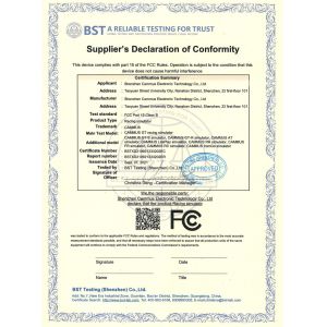 Shenzhen Cammus Electroinc Technology Co., Ltd Сертификации