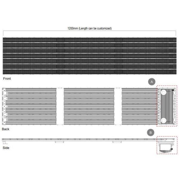 Transparent Slim DIP 346 Outdoor Fixed LED Display P15 P25 Building Facade Video Wall