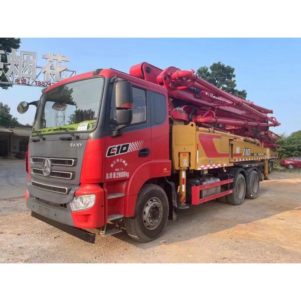 SYM5290THBES 430C-10 Sany Homemade Chassis 43m 2021 Second-hand Concrete Pump Truck For Heavy Duty Construction