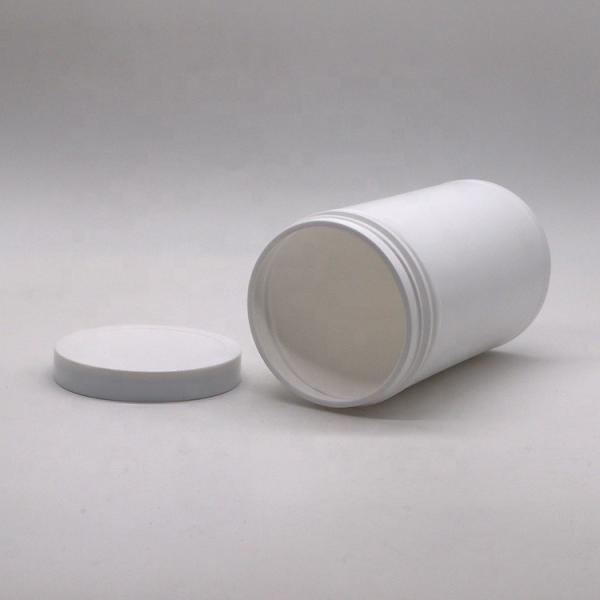 600mL 20oz PET Vazio HDPE Retas e redondas Plastic Powder Medicamento Containers com Chape de parafuso