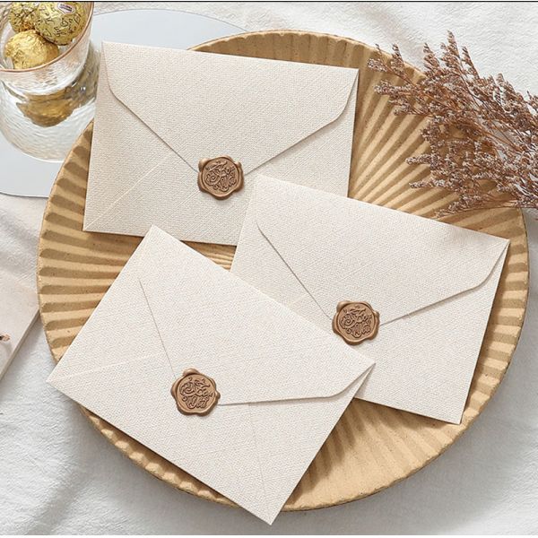 Retro 250gsm Linen Texture Gift Card Envelopes A2 Invitation Envelopes