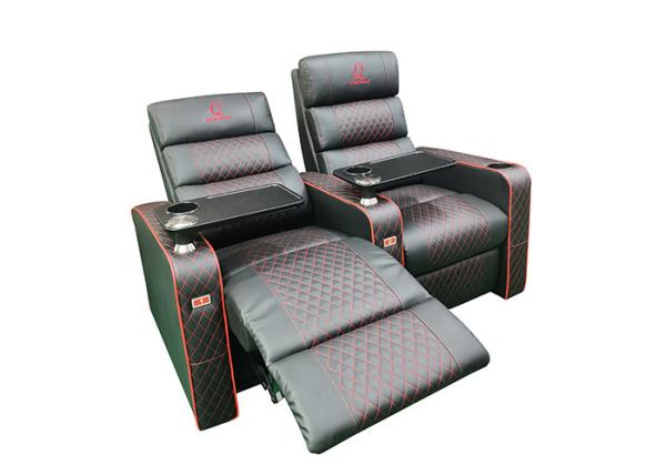 Polyester Foam 150MM Arm Recliner Sofa Set Modern Seating Chair