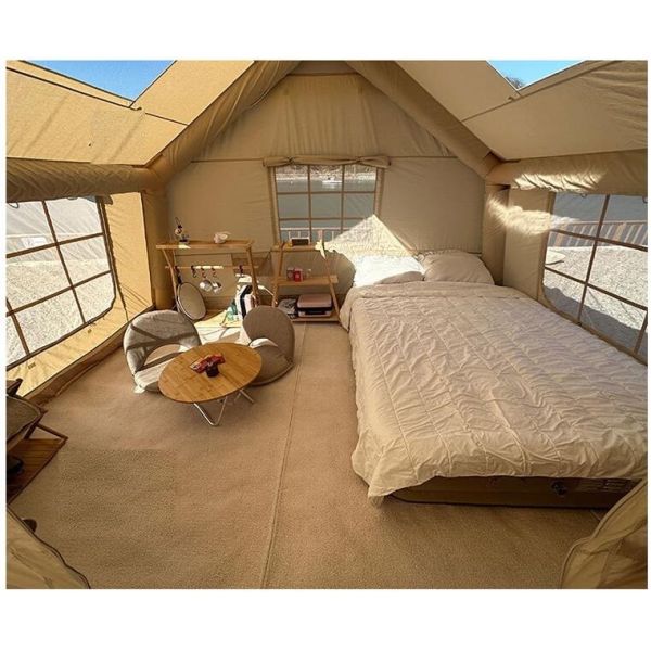 Air Tent, Inflatable Glamping Tent with Pump, Inflatable House Tent, Easy Setup Waterproof Outdoor Oxford Tents