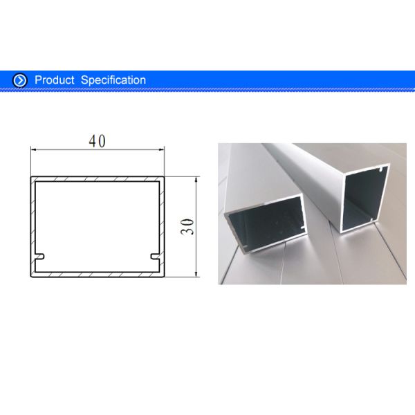 6063 T5 Anodised Aluminum Extrusion Profiles for Air Handler Unit Central Frame